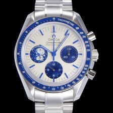 오메가 남성용 스피더마스터 기념시리즈 실버 스누피 어워드 수동기계식 42mm 메탈줄 화이트다이얼   omg46231 Ⅳ