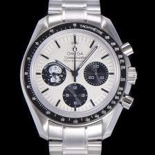 오메가 남성용 스피더마스터 기념시리즈 실버 스누피 어워드 수동기계식 42mm 메탈줄 화이트다이얼   omg06318 Ⅳ