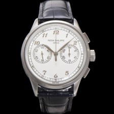 파텍필립 남성용 컴플리케이션 5170G 크로노그래프 오토매틱 7750 타입 39mm 가죽줄 화이트 다이얼 pat2209 Ⅳ