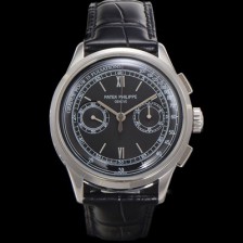 파텍필립 남성용 컴플리케이션 5170G 크로노그래프 오토매틱 7750 타입 39mm 가죽줄 블랙 다이얼 pat2206 Ⅳ