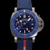 파네라이 남성용 서브머시블 GMT 루나로사 티타니오 PAM01507 티타늄소재 42mm 오토매틱 Cal P. 900 타입 블루 다이얼 pan5228 Ⅳ