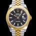 로렉스 남성용 904L스틸!! 2022신형 데이져스트 41mm II 126333 !! 18K 옐로골드 블랙 다이얼 브레이슬릿 신형 Cal.3235 오토매틱 무브먼트 ROL09330 Ⅳ
