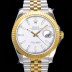 로렉스 남성용 904L스틸!! 2022신형 데이져스트 41mm II 126333 !! 18K 옐로골드 화이트 다이얼 브레이슬릿 신형 Cal.3235 오토매틱 무브먼트 ROL09323 Ⅳ