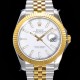 로렉스 남성용 904L스틸!! 2022신형 데이져스트 41mm II 126333 !! 18K 옐로골드 화이트 다이얼 브레이슬릿 신형 Cal.3235 오토매틱 무브먼트 ROL09323 Ⅳ
