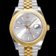 로렉스 남성용 904L스틸!! 2022신형 데이져스트 41mm II 126333 !! 18K 옐로골드 실버 다이얼 브레이슬릿 신형 Cal.3235 오토매틱 무브먼트 ROL09329 Ⅳ