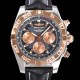 브라이틀링 남성용 원드라이더 크로노맷 오토매틱 ETA-7750 기계식 44mm 18K 로즈골드 가죽줄 블랙다이얼 bre9213 Ⅳ