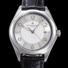 바쉐론 콘스탄틴 남성용 피프티식스 Ref.4600E 오토매틱 1326 타입 40mm 가죽줄 실버 다이얼  vac1213 Ⅳ