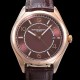 바쉐론 콘스탄틴 남성용 피프티식스 Ref.4600E 오토매틱 1326 타입  40mm 가죽줄 18K 로즈골드 브라운 다이얼  vac1511 Ⅳ