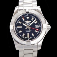 브라이틀링 남성용 어벤져 오토매틱 GMT 아시안 2836-2 타입 43mm 스틸 메탈시계 블랙다이얼 bre9912 Ⅳ