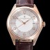 바쉐론 콘스탄틴 남성용 피프티식스 Ref.4600E 오토매틱 1326 타입 40mm 가죽줄 18K 로즈골드 실버 다이얼  vac5122 Ⅳ