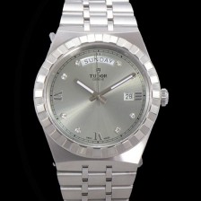 튜더 남성용 로얄 워치 오토매틱 스위스 ETA2836-2 타입 41mm 메탈줄 실버다이얼 tud1592 Ⅳ