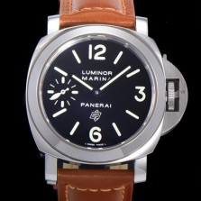 파네라이 남성용 루미노르 PAM00634 오토매틱 6497-2 타입 44mm  로고 블랙다이얼 소가죽 스트랩 pan5193 Ⅳ