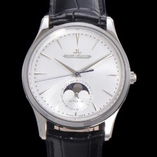 예거 르꿀르뜨 남성용 마스터 울트라 씬 문페이즈 오토매틱 925타입 39mm 가죽줄 화이트다이얼 jag1952 Ⅳ