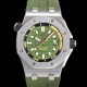 오데마피게 남성용 로얄오크 오프쇼어 다이버 오토매틱 Cal.4308타입 42mm  우레탄줄 그린다이얼 aud9595 Ⅳ