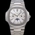 파텍필립 남성용 Ref.5740 노틸러스 문페이즈 오토매틱 Cal.240 Q타입 40mm 메탈줄  화이트다이얼 pat9951 Ⅳ