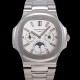 파텍필립 남성용 Ref.5740 노틸러스 문페이즈 오토매틱 Cal.240 Q타입 40mm 메탈줄  화이트다이얼 pat9951 Ⅳ
