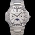 파텍필립 남성용 Ref.5740 노틸러스 문페이즈 오토매틱 Cal.240 Q타입 40mm 다이아몬드/쥬얼 메탈줄  화이트다이얼 pat3921 Ⅳ