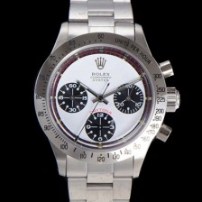 로렉스 남성용 1965년 모델 클래식  코스모그래프 데이토나  Ref.6239 수동감기/기계식 37mm 스크류 다운 푸셔 메탈줄 화이트다이얼 rol2159 Ⅳ