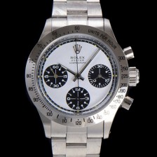로렉스 남성용 1965년 모델 클래식 코스모그래프 데이토나  Ref.6239 수동감기/기계식 37mm 스크류 다운 푸셔 메탈줄 화이트다이얼 rol9911 Ⅳ