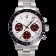 로렉스 남성용 1965년 모델  클래식 코스모그래프 데이토나  Ref.6239 수동감기/기계식 37mm 스크류 다운 푸셔 메탈줄 화이트다이얼 rol1535 Ⅳ