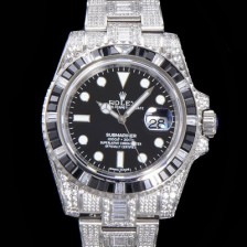 로렉스 남성용 서브마리너 풀 다이아몬드 셋팅 오토매틱 Cal.3135 무브 40mm 블랙다이얼 rol5113 Ⅳ