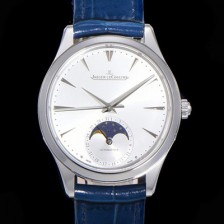 예거르꿀뜨르 남성용 마스터 울트라 씬 문페이즈 39mm 오토매틱 866타입 가죽줄 화이트다이얼 jag3211 Ⅳ
