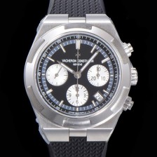 바쉐런콘스탄틴 남성용 오버시즈 크로노그래프 42mm 오토매틱 5500S 러버우레탄줄 블랙다이얼 vac1215 Ⅳ