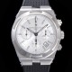 바쉐런콘스탄틴 남성용 오버시즈 크로노그래프 42mm 오토매틱 5500S 러버우레탄줄 화이트다이얼 vac1951 Ⅳ