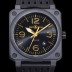 벨앤로즈 남성용시계 BR03 오토매틱 미요타 9015타입 세라믹케이스 42mm 러버줄 블랙다이얼 bel8462 Ⅳ