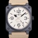 벨앤로즈 남성용시계 BR03 오토매틱 미요타 9015타입 세라믹케이스 42mm 러버줄 화이트다이얼 bel8920 Ⅳ
