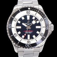 브라이틀링 뉴 다이버워치 남성용 슈퍼오션 44mm 오토매틱 ETA2824-2 타입 크로노미터 메탈줄 세라믹베젤 블랙다이얼 bre8442 Ⅳ