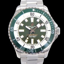 브라이틀링 뉴 다이버워치 남성용 슈퍼오션 44mm 오토매틱 ETA2824-2 타입 크로노미터 메탈줄 세라믹베젤 그린다이얼 bre4482 Ⅳ
