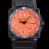 벨엔로즈 남성용 BR03-92 다이버 오토매틱 ETA2836-2 타입 42mm 우레탄줄 오랜지다이얼 bel80297 Ⅳ