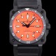 벨엔로즈 남성용 BR03-92 다이버 오토매틱 ETA2836-2 타입 42mm 우레탄줄 오랜지다이얼 bel80297 Ⅳ