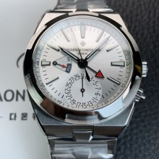 바쉐런 콘스탄틴 남성용 오버시즈 듀얼타임 오토매틱 칼리버 5200 타입 41mm 메탈줄 실버다이얼 vac27802 Ⅳ