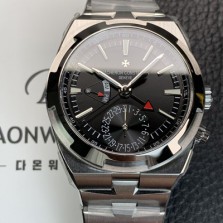 바쉐런 콘스탄틴 남성용 오버시즈 듀얼타임 오토매틱 칼리버 5200 타입 41mm 메탈줄 블랙다이얼 vac27427 Ⅳ