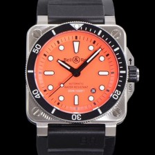 벨엔로즈 남성용 BR03-92 다이버 스틸 오토매틱 ETA2836-2 타입 42mm 우레탄줄 오랜지다이얼 bel94887 Ⅳ