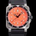 벨엔로즈 남성용 BR03-92 다이버 스틸 오토매틱 ETA2836-2 타입 42mm 우레탄줄 오랜지다이얼 bel94887 Ⅳ