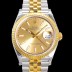 로렉스 남성용 904L스틸!! 2023신형 데이져스트 36mm II m126233-0015 !! 18K 옐로골드 골드다이얼 브레이슬릿 신형 Cal.3235 오토매틱 무브먼트 ROL29323 Ⅳ