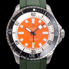 브라이틀링 뉴 다이버워치 남성용 슈퍼오션 44mm 오토매틱 ETA2824-2 타입 크로노미터 우레탄줄 세라믹베젤 래드다이얼 bre82904 Ⅳ