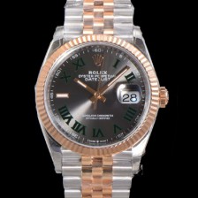 로렉스 남성용 904L스틸!! 2023신형 데이져스트 36mm II m126231 !! 로즈골드 그레이 다이얼 브레이슬릿 신형 Cal.3235 오토매틱 무브먼트 ROL19327 Ⅳ