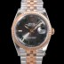 로렉스 남성용 904L스틸!! 2023신형 데이져스트 36mm II m126231 !! 로즈골드 그레이 다이얼 브레이슬릿 신형 Cal.3235 오토매틱 무브먼트 ROL19327 Ⅳ