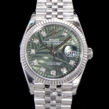 로렉스 남성용 904L스틸!! 2023신형 데이저스트 36mm II m126234-0055 올리브 그린 다이얼  큐빅인덱스 스틸 브레이슬릿 신형 Cal.3235 오토매틱 무브먼트 ROL16119 Ⅳ