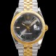 로렉스 남성용 904L스틸!! 2023신형 데이져스트 36mm II m126233-0015 !! 18K 옐로골드 그레이다이얼 브레이슬릿 신형 Cal.3235 오토매틱 무브먼트 ROL29324 Ⅳ