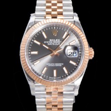 로렉스 남성용 904L스틸!! 2023신형 데이져스트 36mm II m126231 !! 로즈골드 그레이 다이얼 브레이슬릿 신형 Cal.3235 오토매틱 무브먼트 ROL19323 Ⅳ