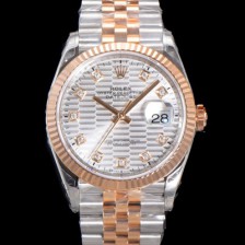 로렉스 남성용 904L스틸!! 2023신형 데이져스트 36mm II m126231 !! 로즈골드 실버 다이얼 브레이슬릿 신형 Cal.3235 오토매틱 무브먼트 ROL19324 Ⅳ