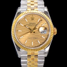 로렉스 남성용 904L스틸!! 2023신형 데이져스트 36mm II M126233-0039 !! 18K 옐로골드 골드다이얼 브레이슬릿 신형 Cal.3235 오토매틱 무브먼트 ROL29321 Ⅳ