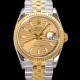 로렉스 남성용 904L스틸!! 2023신형 데이져스트 36mm II M126233-0039 !! 18K 옐로골드 골드다이얼 브레이슬릿 신형 Cal.3235 오토매틱 무브먼트 ROL29321 Ⅳ