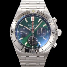 브라이틀링 남성용 크로노맷 B01 오토매틱 ETA7750-2 타입 42mm 메탈줄 그린다이얼 bre05296 Ⅳ