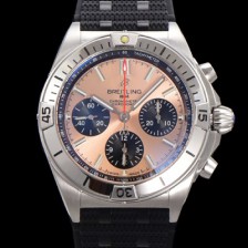 브라이틀링 남성용 크로노맷 B01 오토매틱 ETA7750-2 타입 42mm 금장시계 우레탄줄 핑크다이얼 bre26908 Ⅳ
